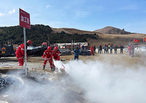 中國安能第二工程局四川涼山項(xiàng)目部開展防火、防汛、防地質(zhì)災(zāi)害綜合演練