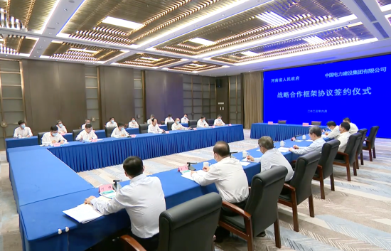 中國(guó)電建黨委書記、董事長(zhǎng)丁焰章拜會(huì)河南省委書記樓陽生、省長(zhǎng)王凱